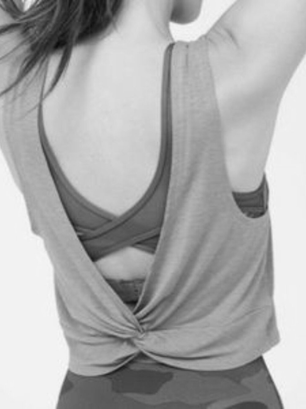 Aerie OFFLINE Open Back Knotted Tank Top